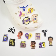 Basketball crors with Jibits Player Kobe Charms Charm jibits for Shoe Jibbit design Accessories Pins