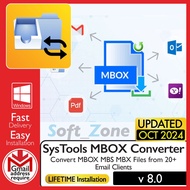 SysTools MBOX Converter 8.0 - Convert MBOX_MBS_MBX Files from 20+ Email Clients [WINDOWS x64] - Digi