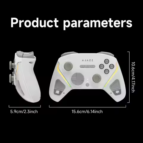 New Release AJAZZ GP100 Customized Gaming Controller 2.4G 1000HZ 800MAH The All-rounder Gamepad Seve