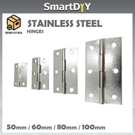 35 / 45 / 55 / 65mm Stainless Steel  Door Hinge / Ensel Pintu Kayu / Stainless Steel Hinges (1pc)