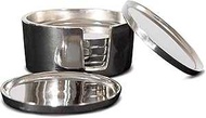 Dusto Aluminum Round Coaster with Holder (DH9000) Coaster for Cups Coasters for Dining Table Unique 
