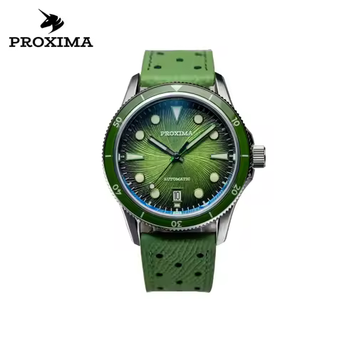 Proxima 2025 Men's Luxury Watch 39mm Full Luminous Oil Pressure Dial Automatic Mechanical 100m WR Di