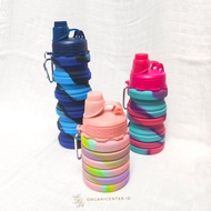 Foldable Water Bottle Screw Cap 500ml BPA Free Collapsible Silicone 500ml BPA Free Tumblr Sport