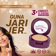 DNARS Glowing Foundation Full Coverage Foundation Glowy Natural Finish Makeup Cantik Tahan Lama
