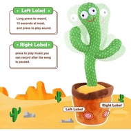 Dancing Talking Cactus tiktok  Toys With 120 Songs For Baby Boys And Girls Electronic Plush Toy