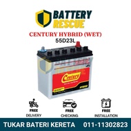 [Installation Available] 55D23L | Century Hybrid Wet Car Battery Bateri Kereta | Toyota Innova Camry