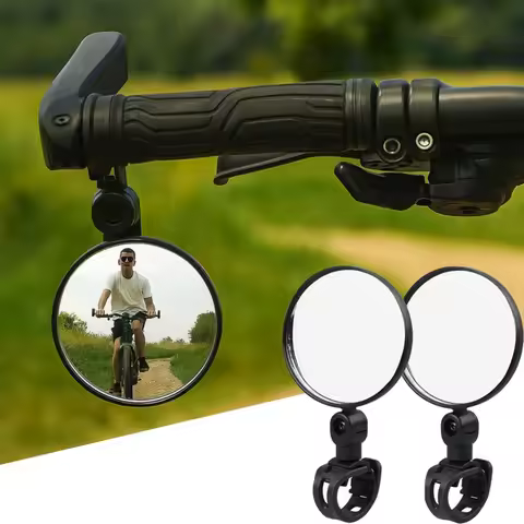 Electric Scooter Rearview Mirror 360 Degree Rotatable Wide Angle Rear View Mirrors for Scooter Acces