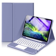 Samsung Tab A11 Plus / A9 Plus Keyboard Case 11″ – Cute Round-Key Bluetooth Keyboard with PU Leather