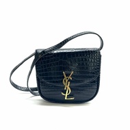 Saint Laurent YSL 黑色 kaia 鱷壓 肩背包