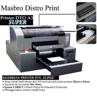 Printer DTG A3 Mesin Sablon Kaos tipe Super L1800