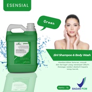 Sabun Mandi Cair Body Wash Shampo 2in1 Hotel Kemasan Refill 5 Liter Murah Wangi Standar BPOM dan Hal