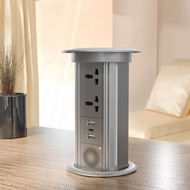 British Standard Smart Lift Desktop Socket British Socket Wireless Charger USB-2A+C Interface Blueto