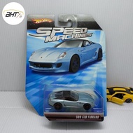 Hot Wheels Speed Machines Ferrari 599 GTB Metallic Steel Blue 2010 Hotwheels