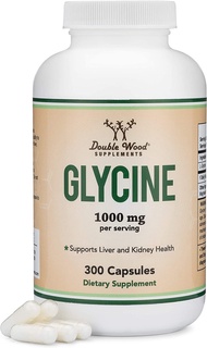 DW Glycine Dietary Supplement | 300 High Dose Glycine Capsules - 1000mg L-Glycine Per Serving | Amin