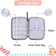 SOLIGHTER Travel Storage Bag Portable Travel Organizer Pouch Document Organiser