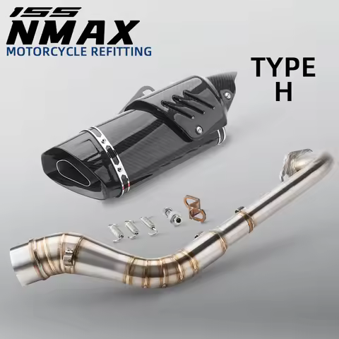 Full System For NMAX 125 155 NMAX125 NMAX155 2014 - 2017 Motorcycle Exhaust Escape Modify Front Link