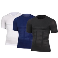 Men s Slimming Shaper Posture Vest Men s Compression TShirt Body Building Fat Burn Chest Tummy Shirt