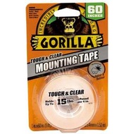 美國 GORILLA 金剛 雙面膠 透明 高負重 耐重 無痕 牆壁裝飾 相框 掛勾 Mounting Tape 原裝進口