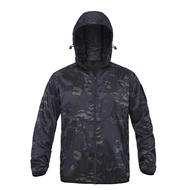 ZZOOI Mens Tactical Waterproof Bomber Jacket Summer Military Lightweight Army Male Camouflage Soft S