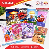 (1 Book) Greebel A5 Notebook 38 Sheets (1PCS) School Book I Greebel Notebook
