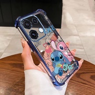 OPPO Reno16 Pro Reno16F 5G Couple Stitch Love Case Anti Yellow Space Cover Clear Airbag Durable Casi