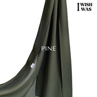 Premium Chiffon Long Scarf Green Duck Head/pine