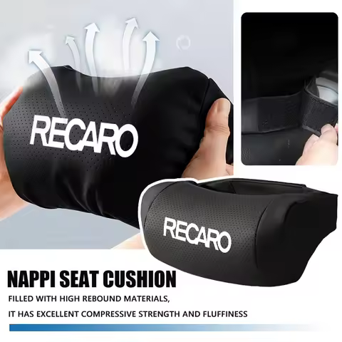 Car Headrest Neck Support Comfort Seat Soft Neck Pillow Rest Pad For Recaro