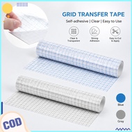 Adhesive Vinyl Transfer Paper Tape Pet Lattice Transfer Film Positioning Tape Self-Adhesive Transfer