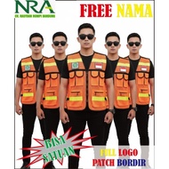 Mining project safety vest, K3, 6 pockets, 6 pockets