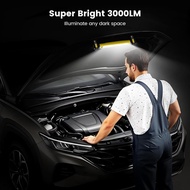 Work Light 3000LM Cordless Under Hood Light, 3-Mode Color Temp Work Light Bar with USB-C Fast-Charge