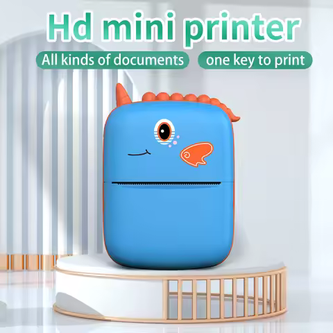 Label Printer Thermal Printers Portable Mini Wireless Inkless Pocket Printer For Android IOS Photo P