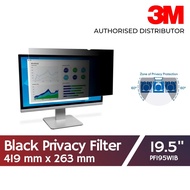 3M Black Privacy Filter for 19.5 Widescreen Monitor (16:10) PF195W1B