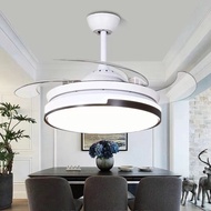 Ceiling Fan With Light  42 inch Retractable Invisible Fan Light Ceiling