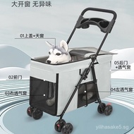 Large Dog Pet Stroller Large Dog Pet Stroller Multifunctional Foldable Cat Outdoor Stroller Dog