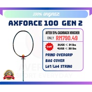 【READY STOCK】100% Original LN Axforce 100 ii Gen 2 Badminton Unstrung Offensive Racket 雷霆100二代羽毛球拍【F