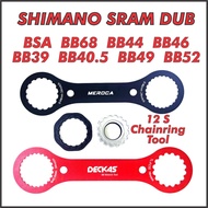 BSA BB Wrench Bottom Bracket DUB BSA Wrench  BB44 BB46 Cycling MTB 12 Speed Chainring Basikal Tools