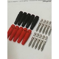 Supply High-Quality 4mm Banana Plug Seven-Pin Elastic Banana Plug Stackable Replaceable Plug Banana 