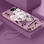 Casing HP For Samsung Galaxy A03 A03s A03 Core Case Casing Couple Style Love Flower Pattern Casing C