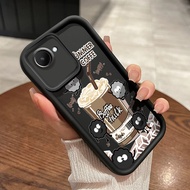 Case For Realme C30 C30s Narzo 50i Prime Phone Shockproof Soft Silicone All-Inclusive Coffee Milk Te