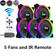 [Free Video Tutorial] Aigo darkFlash DR12 Pro Double Ring 5V aRGB Sync Hub + Remote 3in1 set RRB coo
