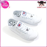 Gerry gang รองเท้านักเรียน นักศึกษา รองเท้าผ้าใบ สีขาว ทรงสวย น้ำหนักเบา เบอร์35-41