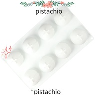 PISTACHIO 8Cavity  Peach Silicone Mould, Silicone White Candy Mould Silicone, Chocolate Mould Silico