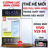 VIVO V29 5G tempered glass full screen transparent. Screen protector