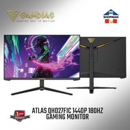 Gamdias Atlas QHD27FIC 27" IPS 1440p 180Hz FLAT Gaming Monitor