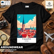 ESTONIA 2 SOUVENIR T-SHIRT, WEAR ASEAN COUNTRYTAG, PREMIUM SOUVENIR MATERIAL GIFT