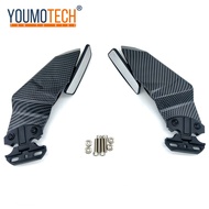 {GKYTU} รถจักรยานยนต์ทั่วไปสปอยเลอร์ปรับได้ปีกข้างแฟริ่งพร้อมกระจกมองหลังสำหรับสำหรับคาวาซากิ Z800 Z