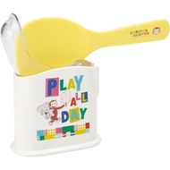 Skater SMS1-A Curious George Block with Case, 7.5 inches (19 cm), Made in Japan directly from Japan