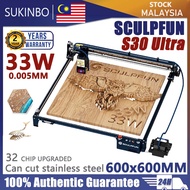 SCULPFUN S30 Ultra 33W Laser Engraver with Automatic Air Assist Replaceable Lens 600x600mm