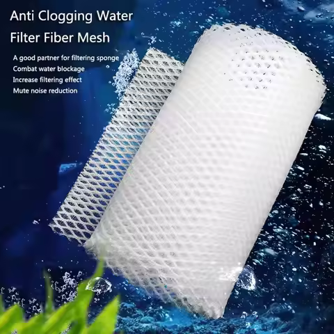 3D Aquarium Filtration Fiber Prevent Water Blockage Fish Tank Biochemical Filter Practical Bio Spong