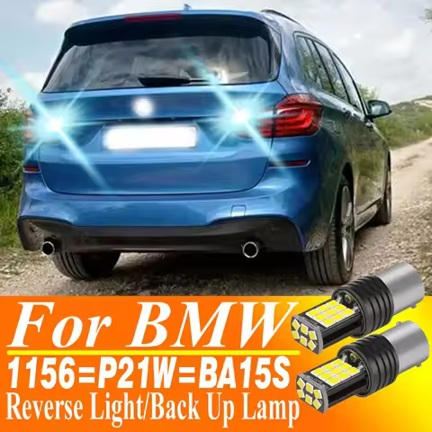 2x P21W BA15S 7506 LED Canbus For BMW E63 E64 X1 E84 F48 X2 F39 X3 E83 X4 F26 X5 E53 Z3 E36 Z4 E86 E